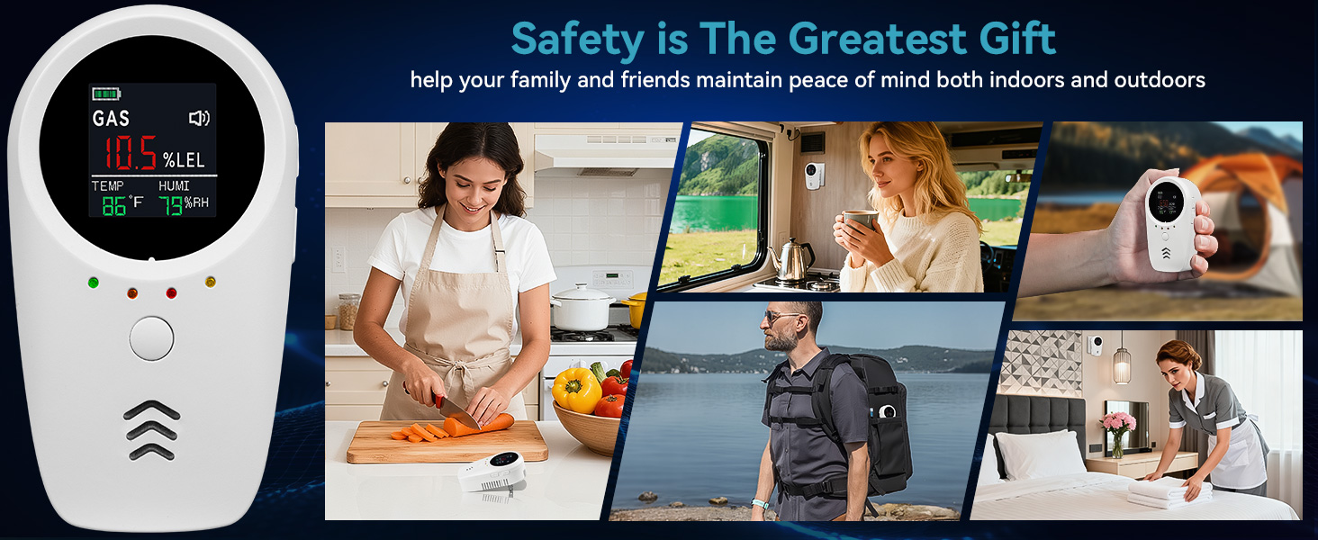 carbon monoxide and combustible gases alarm detectors for Home RV travel