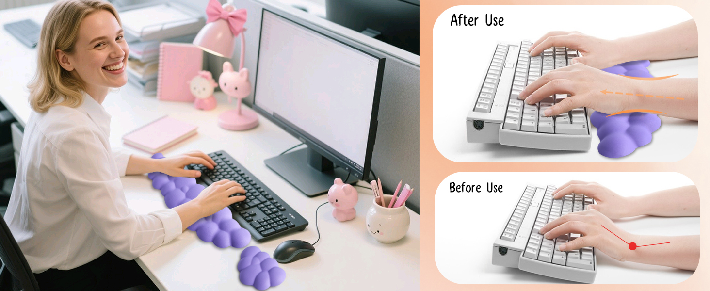 Keyboard Wrist Rest Mouse Wrist Support Set