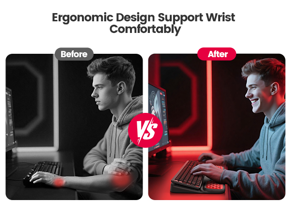 ergonomic keyboard wrist rest