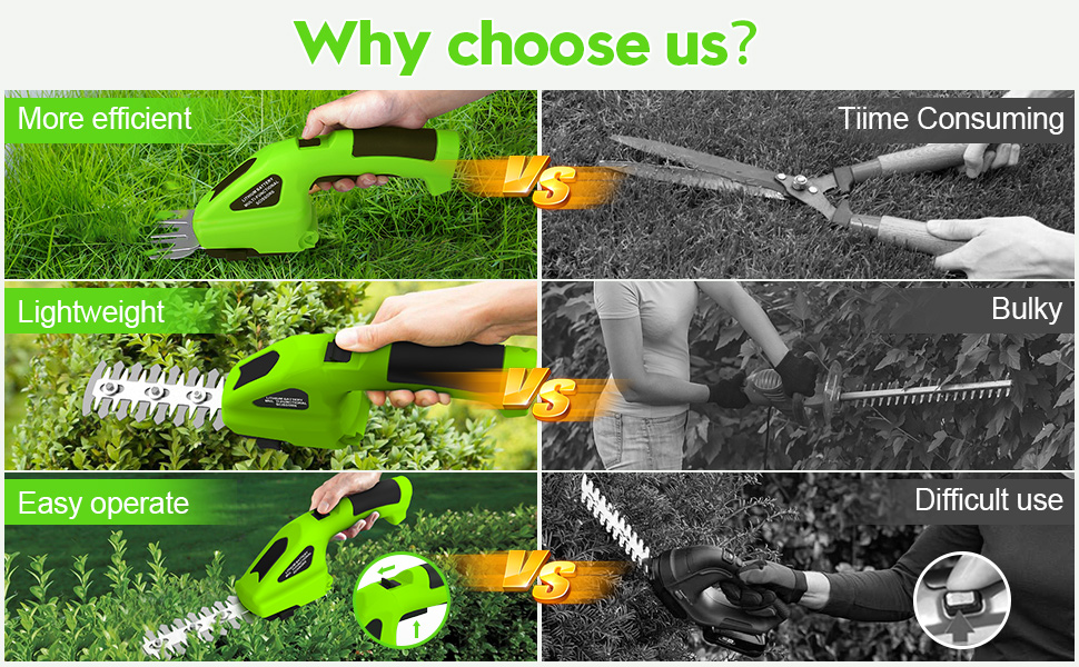 hedge trimmers cordless with battery