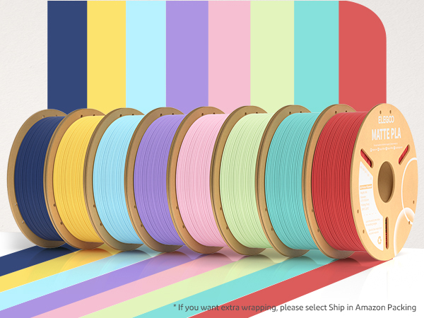 various pastel colors for choice