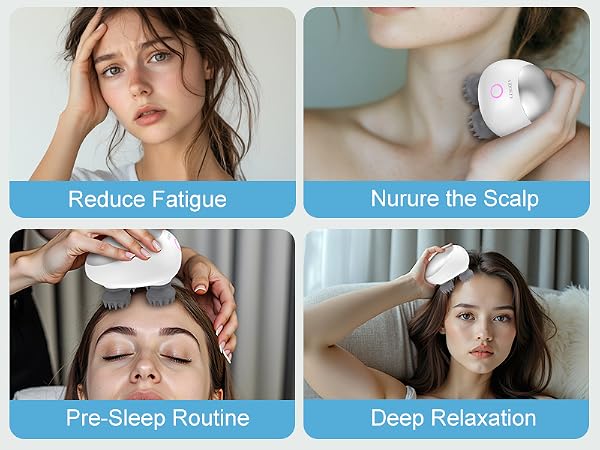 Electric Scalp Massager Silver