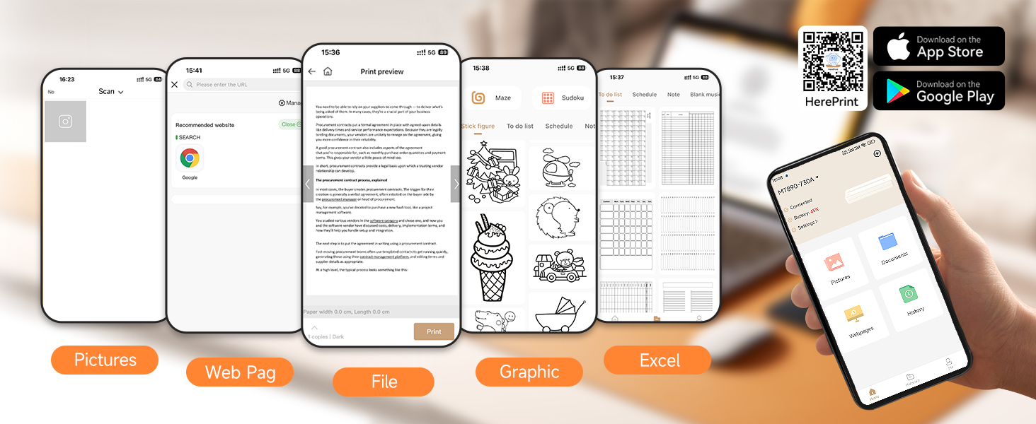 inkless portable printer