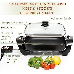 Electric Skillets Nonstick With Lids