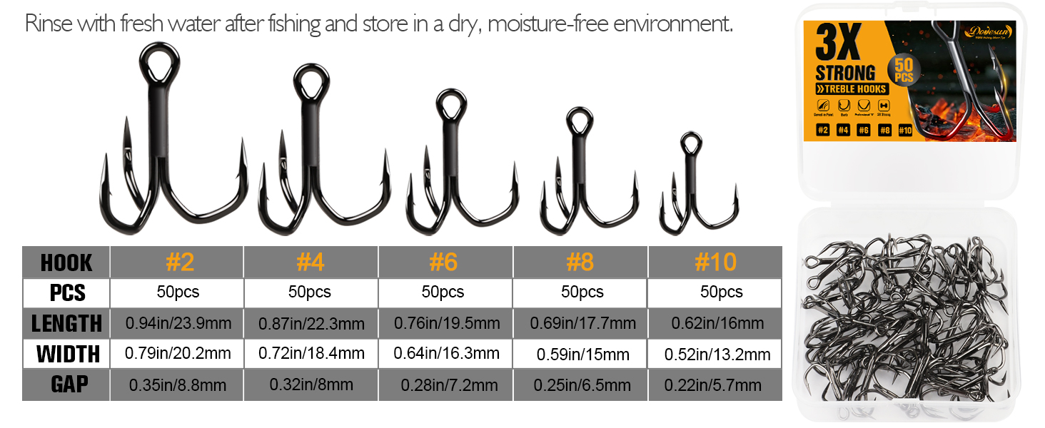 treble hooks