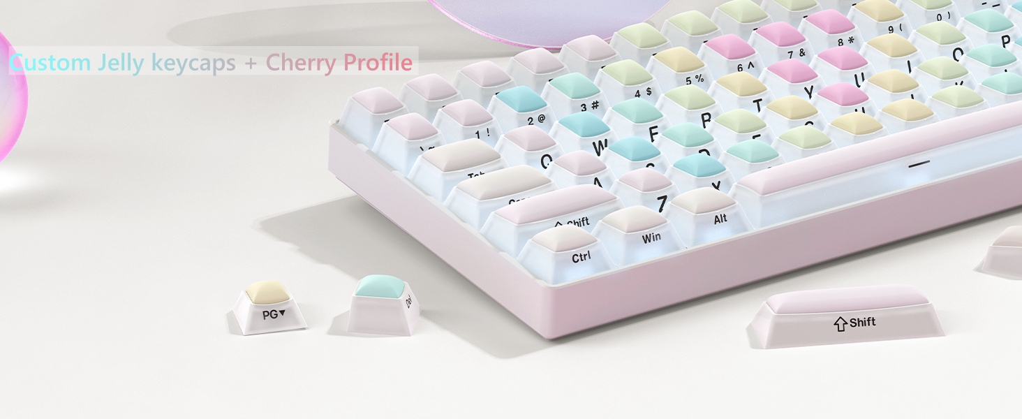 jelly keycaps rubber keycaps transparent keycaps