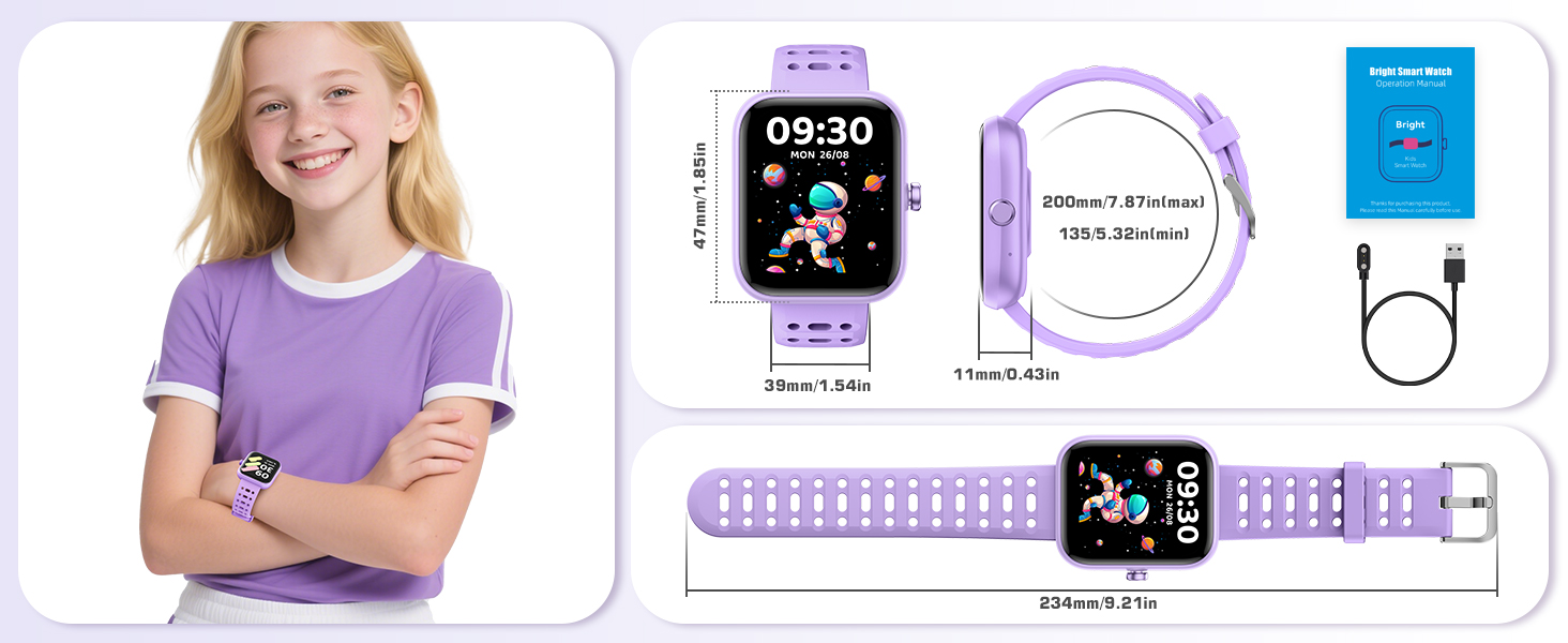 IP68 Waterproof Pedometer, Step Counter, Puzzle Games for Girls Teens 5-16, 81 Sport Mode
