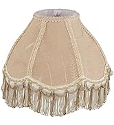 Aspen Creative 55001, Bell Uno Lamp Shade, Oatmeal, 4" Top x 10" Bottom x 7" Slant Height, Slip U...