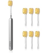 ZDEER Pro Extra Soft Manual Toothbrush for Adults, Full Metal Handle with 6 Gum Care Heads, Ultra...