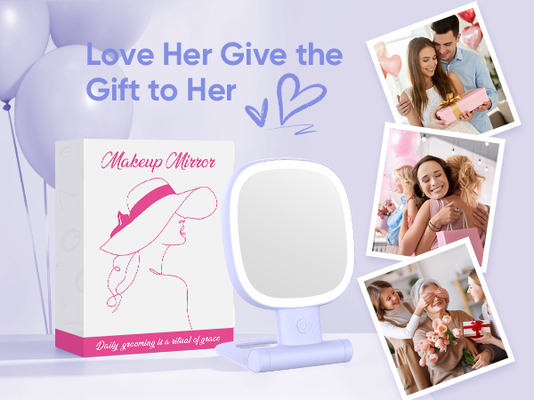 Travel 1x/30x magnification makeup mirror gift