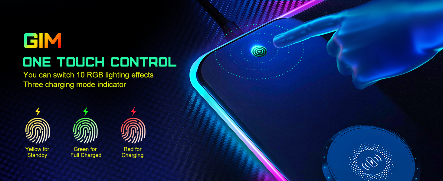 wireless charging mouse pad