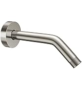 YASFEL 8 Inch Shower Arm Modern Wall Mounted Shower Extension Arm Pipe with Flange and Teflon Tap...