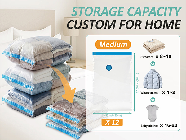 vacuum storage bags medium