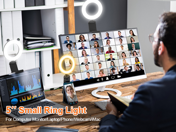 Ring Light for Computer Laptop Phone
