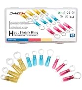 Chanzon UL Listed Heat Shrink Ring Terminal Connectors Kit #10 M5 M6 M8 M10 Eyelet 22-10awg Wire ...