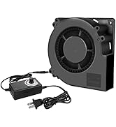 Qirssyn 120mm x 32mm Powerful AC 110v 220v Variable Speed Controllable Inflatable Replacement Fan...