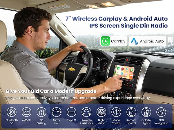 Single din radio