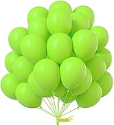 PartyWoo Green Balloons, 50 pcs 12 Inch Lime Green Balloons, Lime Balloons for Balloon Garland or...