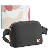 COSHAYSOO Personalized Initial Letter Crossbody Belt Bag for Women Teen Girls Age 13-1...