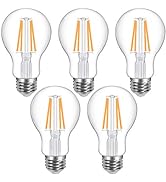 Lepro Vintage LED Bulbs, Dimmable Filament Bulb, 7.5W 800LM, 60W Equivalent, 2700K Warm White, Cl...