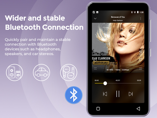 mp3 player with bluetooth spotify