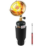 Propane Golf Cart Heater 6200BTU, Outdoor Propane Heater with Golf Cart Cup Holder(Fuel not inclu...
