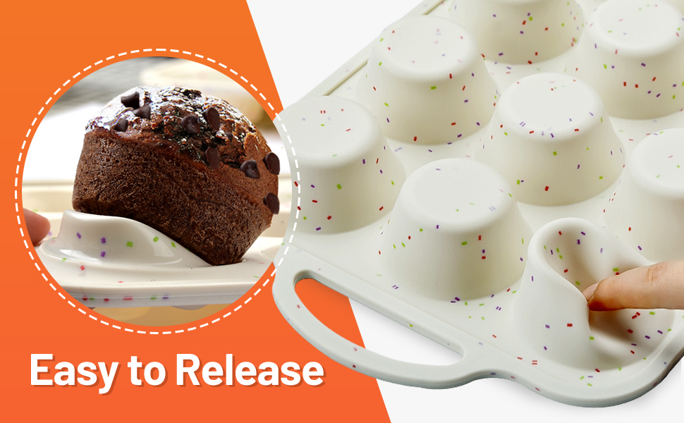 silicone muffin tray 12