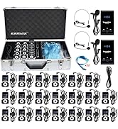 EXMAX Wireless Tour Guide System Whisper Voice Audio Transmission ATG-100T 195MHz for Silent Meet...
