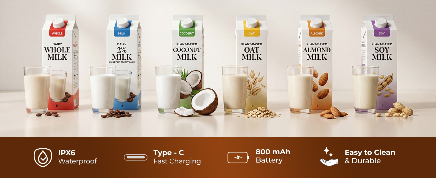 Rechargeable Milk Frother Handheld