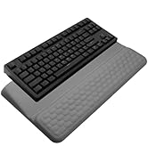 Computer Keyboard Stand with Wrist Rest, Ergonomic Tilted Keyboard Holder - Keyboard Riser with W...