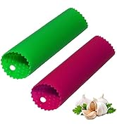 Sinnsally Garlic Peeler Skin Remover Roller Keeper,Easy Quick to Peeled Garlic Cloves with Silico...