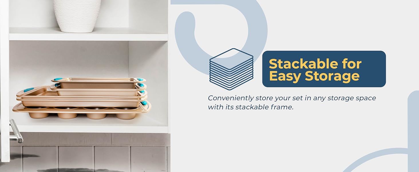 STACKABLE FOR EASY STORAGE