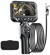 Dual Lens Articulating Borescope NIDAGE Two-Way Endoscope Camera with Light Articulated Probe, 0....