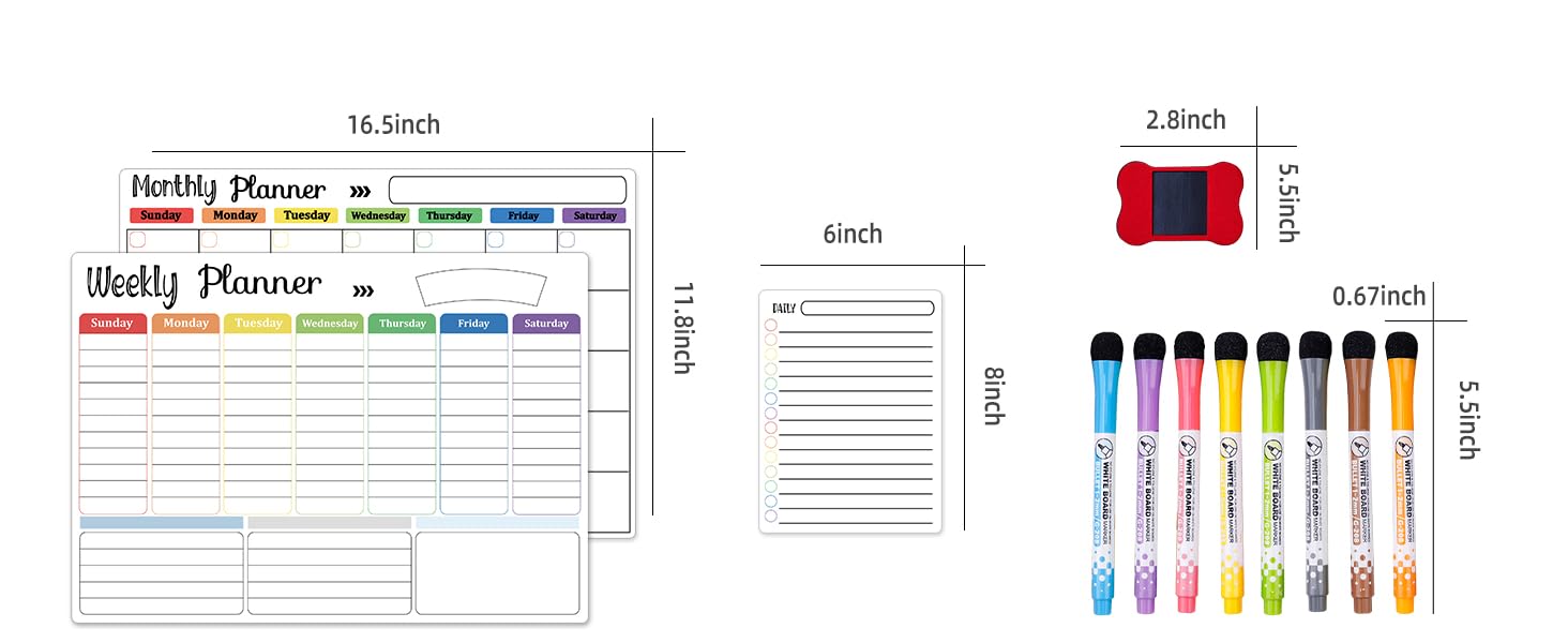 Magnetic Dry Erase Calendar