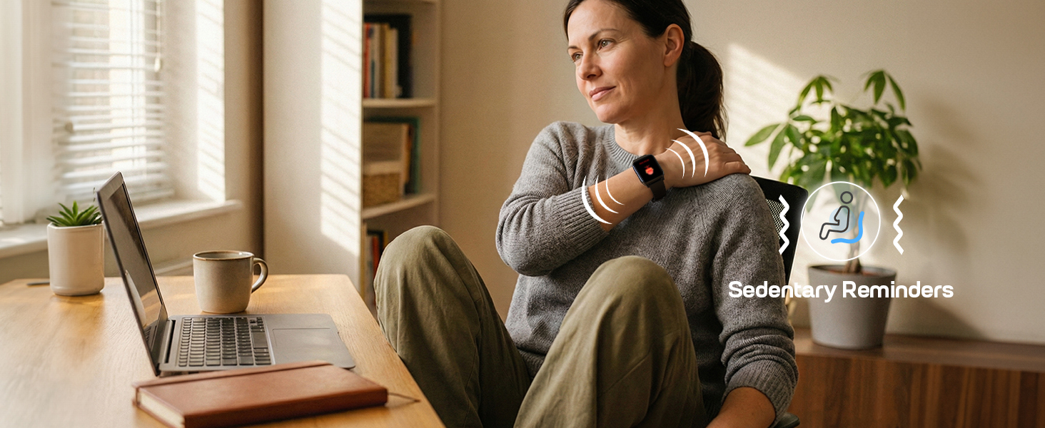 smart watch with sedentary reminder