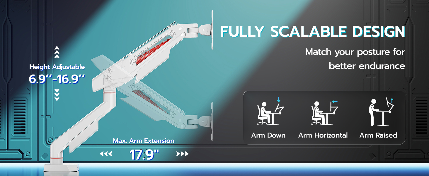 single monitor arms