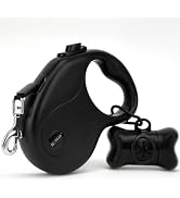 EC.TEAK 16 FT Retractable Dog Leash with Poop Bag Holder, Dog Walking Leash for Small/Medium Dog ...