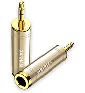 XANHAM 1/4 Inch 6.35mm Female to 1/8 Inch 3.5mm Male TRS Stereo Audio Jack Quarter Inch to Headph...