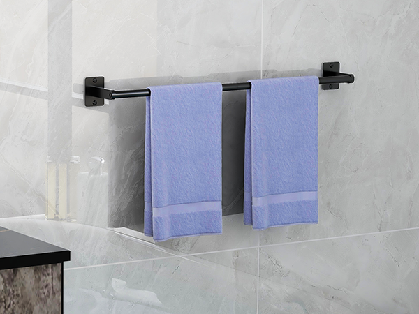 bathroom hardware set black