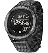 findtime Compass Tactical Watches for Men Women with Metronome Step Counter Countdown Dual Time A...