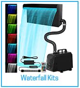 pond waterfall spillway