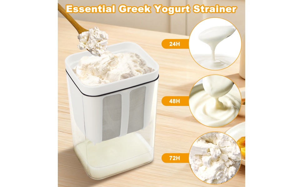 Greek Yogurt Strainer with Lid