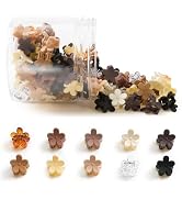Mini Flower Hair Clips 100Pcs, Small Hair Clips Mini Claw Clips Cute Jaw Clips Hair Pins Hair Bar...