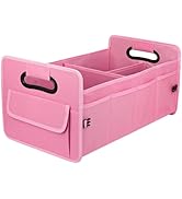 JiatuA Car Trunk Organizer Car Storage with 9 Pockets Collapsible Multi Compartment Waterproof Ad...