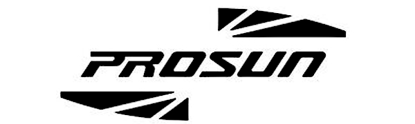 Text reads 'PROSUN'. Logo design featuring stylized angular shapes and brand name against white background.