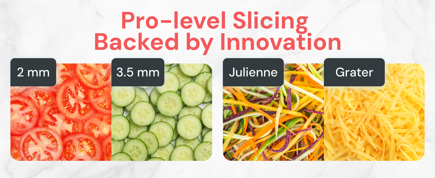 Pro level slicing with the Fullstar 4 in 1 Essential Mandoline Slicer