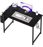 OLIXIS Computer Desk 44 Inch Home Office Desks for Small Spaces, Gaming Writing Study Work Table ...