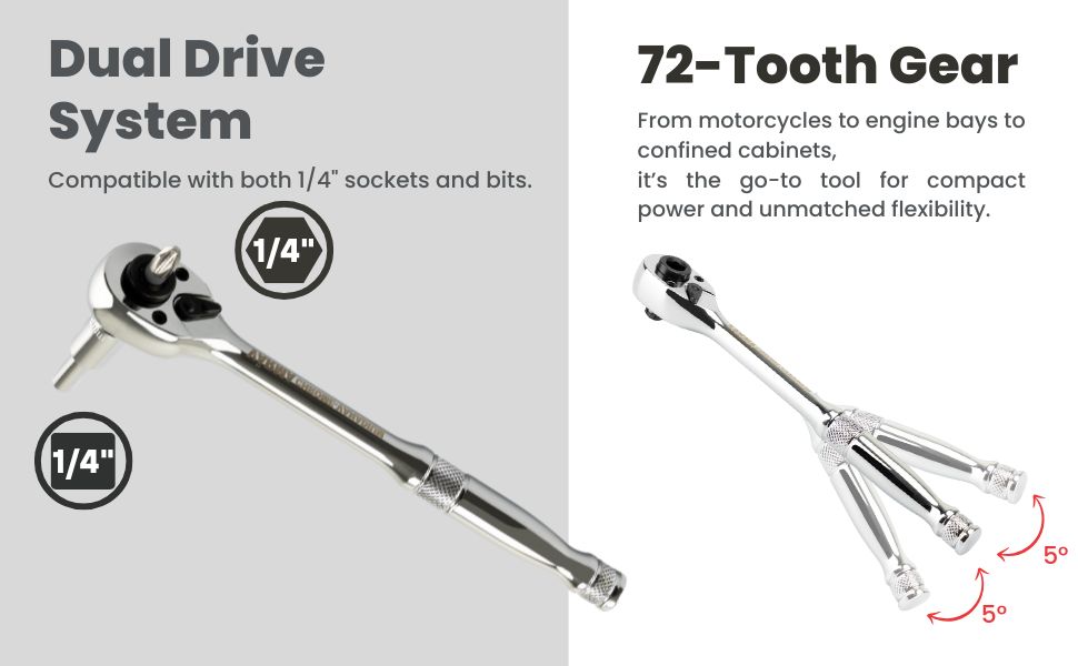 1/4" 2in1 Ratchet