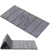 JOYMOOP Foldable Stone Bath Mat, 31.5” x 15.75” Non Slip Bath Mats, Super Absorbent Diatomaceous ...