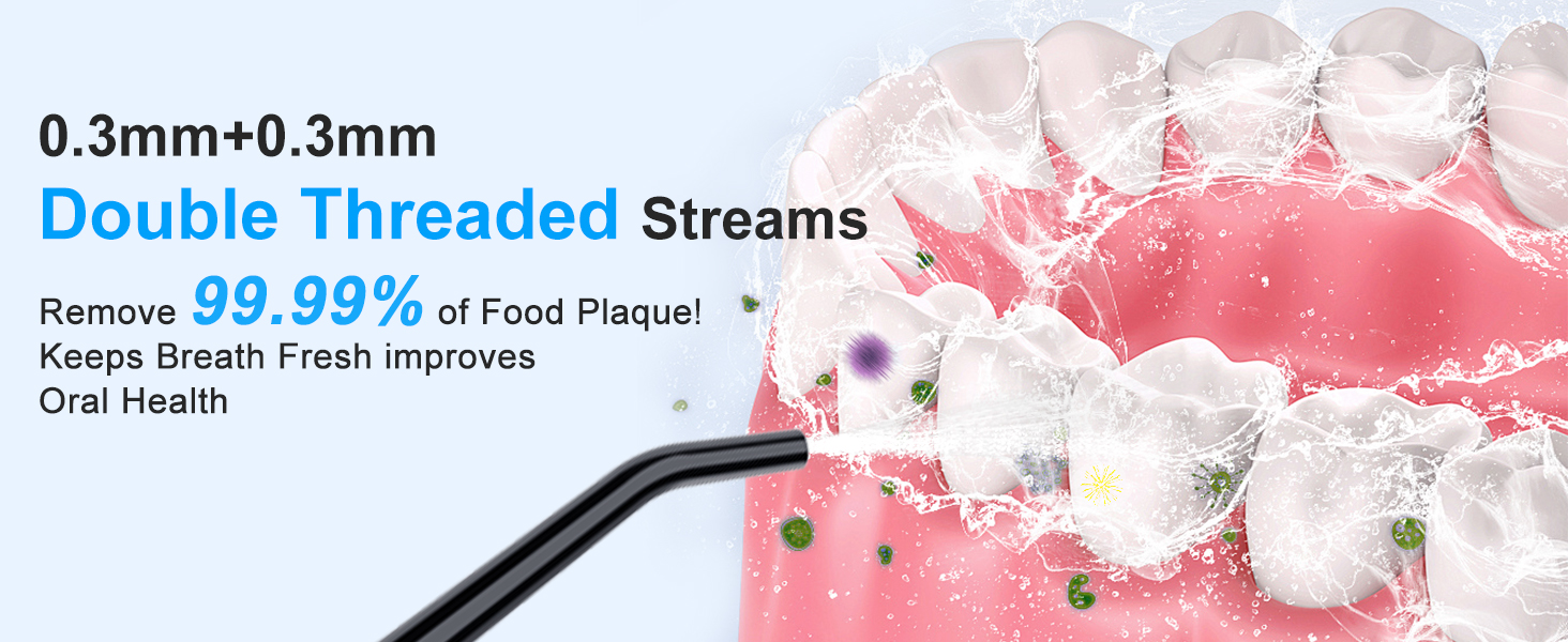 Cordless Water Dental Flosser Teeth Cleaner